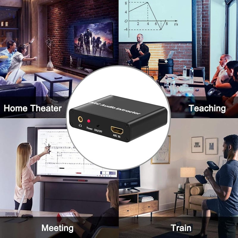 AMANKA HDMI ARC Adapter, ARC Audio Extractor with Digital Optical TOSLINK SPDIF Coaxial and Analog 3.5mm RCA Stereo HDMI ARC to RCA Audio Converter - Image 3